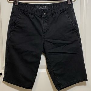 RUDE Denim Flat Front Shorts